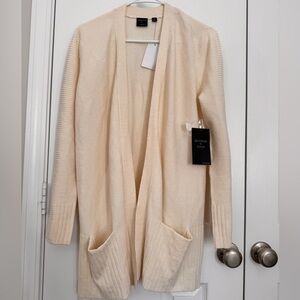 Cyrus Cream Open Front Cardigan
